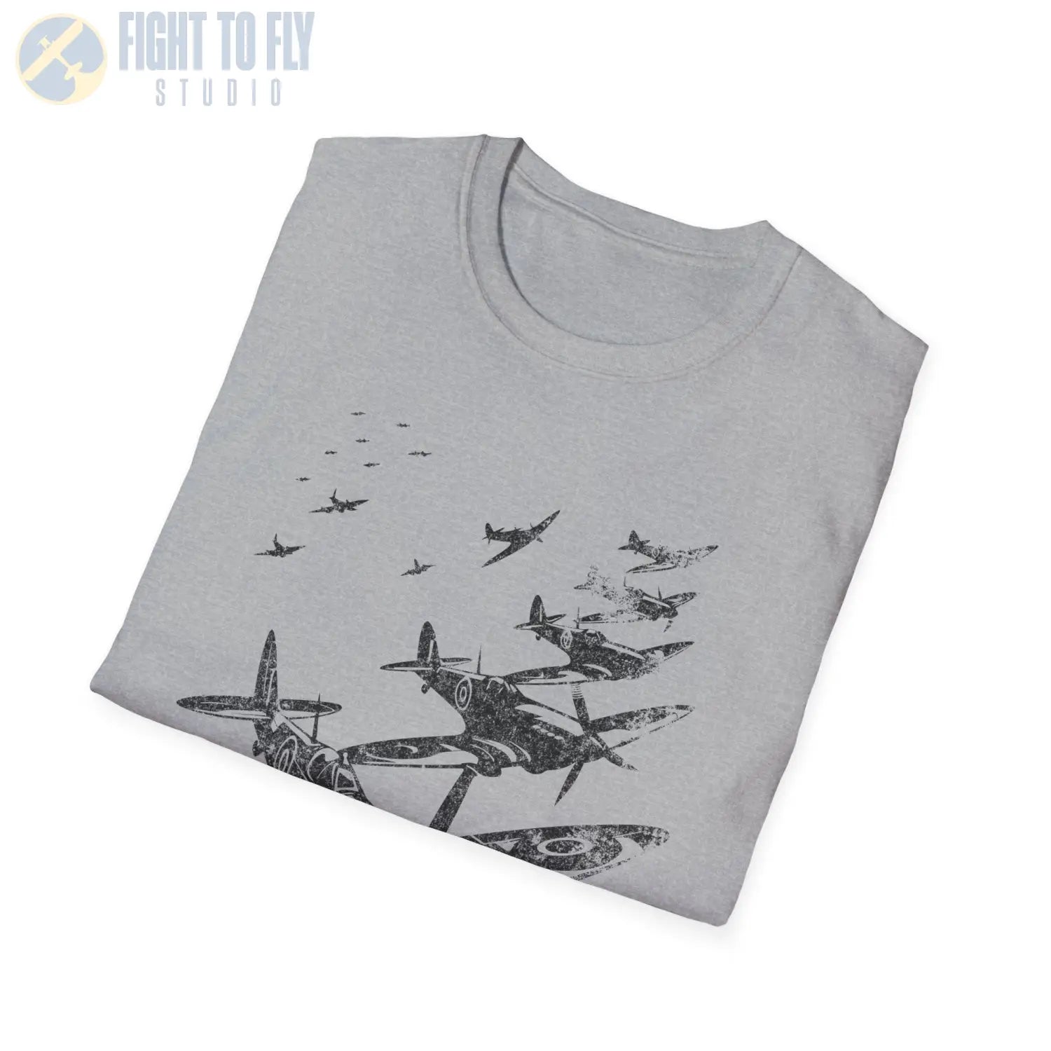 Supermarine Spitfire “Defenders in Formation” WWII T-Shirt - Pilot gifts - warbird t-shirt