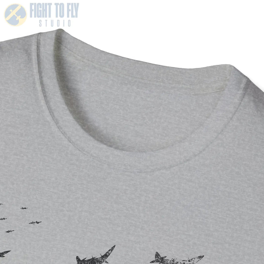Supermarine Spitfire “Defenders in Formation” WWII T-Shirt - Pilot gifts - warbird t-shirt