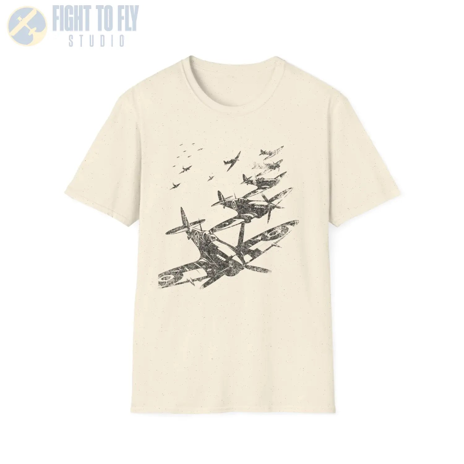 Supermarine Spitfire “Defenders in Formation” WWII T-Shirt - Pilot gifts - warbird t-shirt