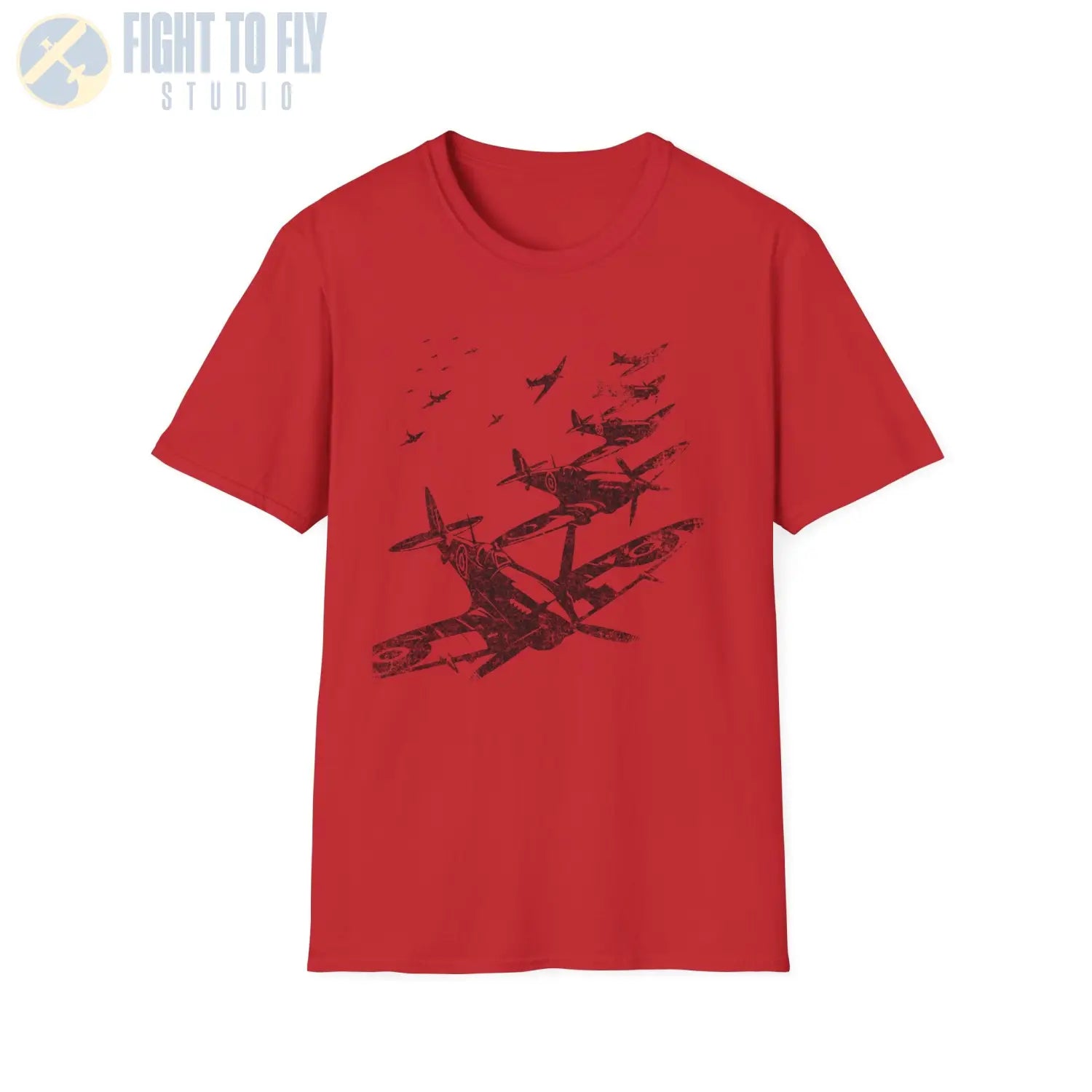 Supermarine Spitfire “Defenders in Formation” WWII T-Shirt - Pilot gifts - warbird t-shirt