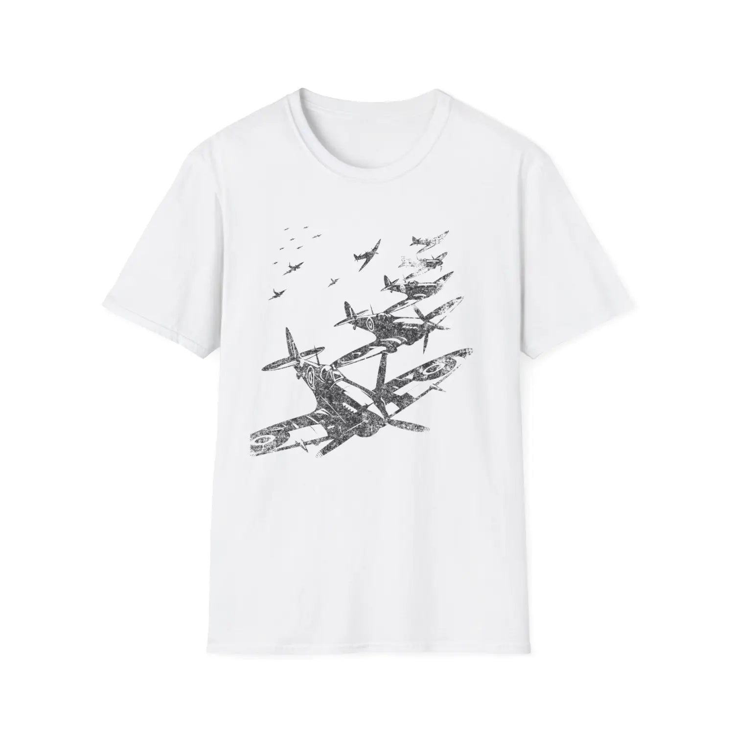 Supermarine Spitfire “Defenders in Formation” WWII T-Shirt - Pilot gifts - warbird t-shirt