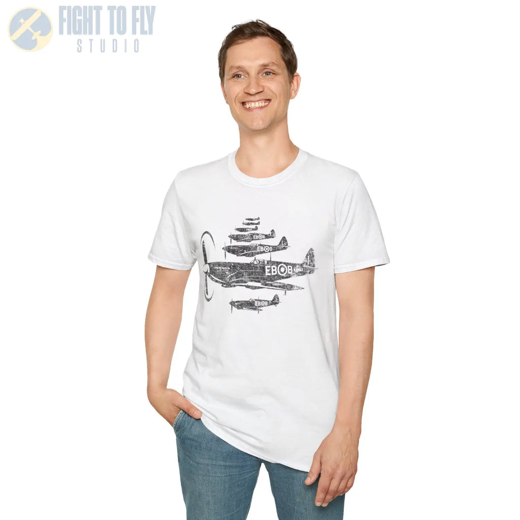 Supermarine Spitfire “Formation of Heroes” WWII T-Shirt - Pilot gifts - warbird t-shirt