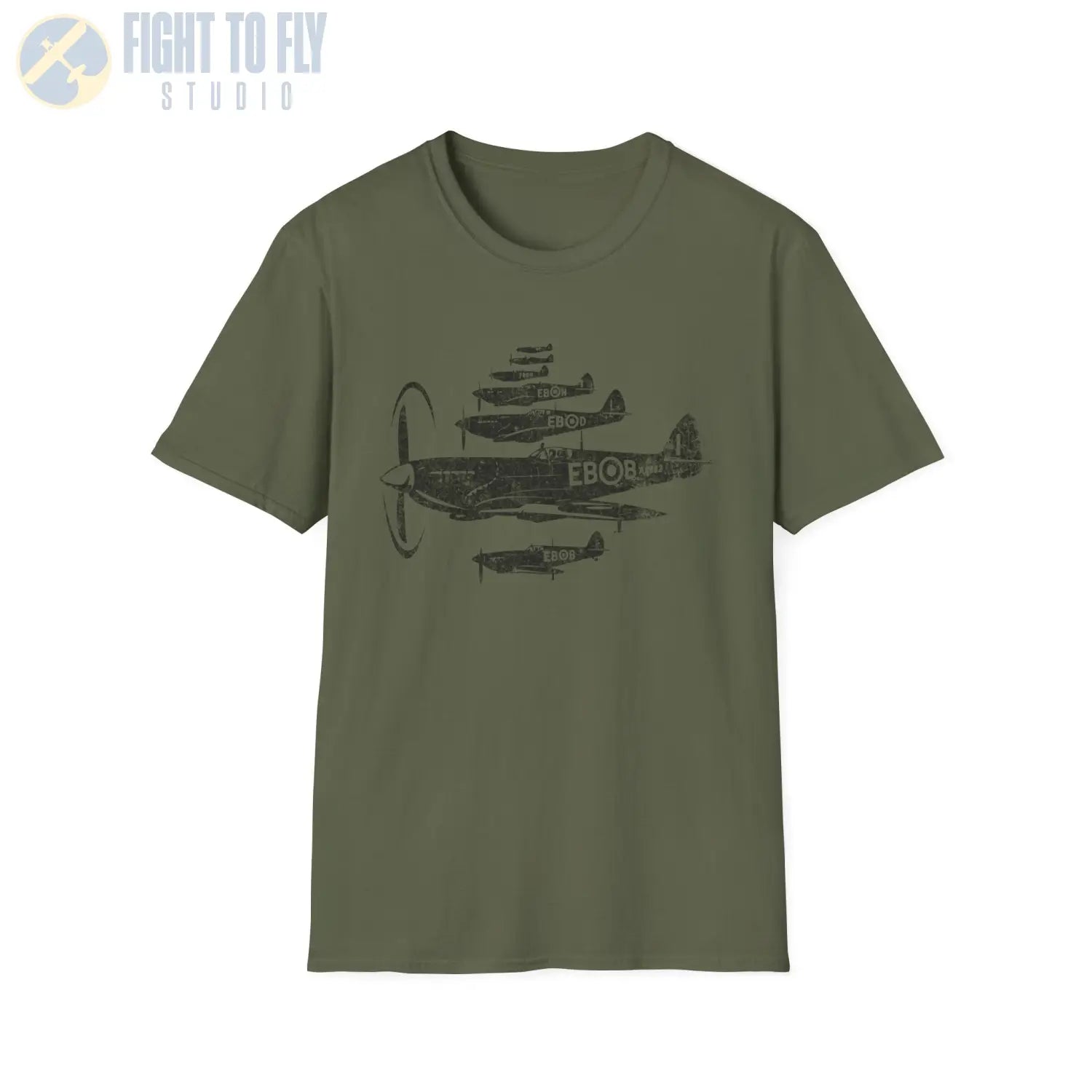 Supermarine Spitfire “Formation of Heroes” WWII T-Shirt - Pilot gifts - warbird t-shirt