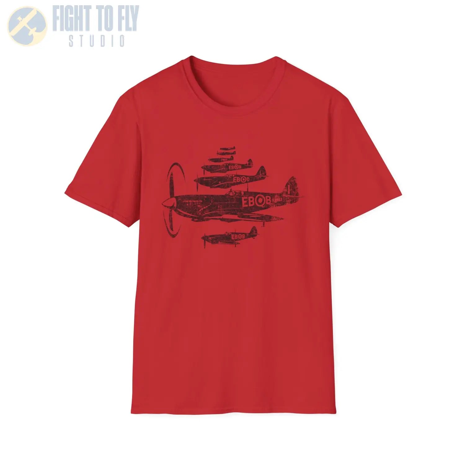 Supermarine Spitfire “Formation of Heroes” WWII T-Shirt - Pilot gifts - warbird t-shirt