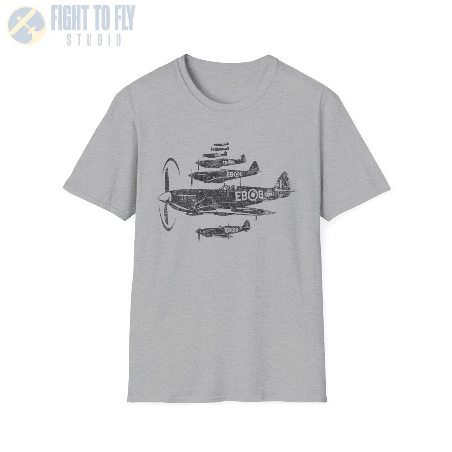 Supermarine Spitfire “Formation of Heroes” WWII T-Shirt - Pilot gifts - warbird t-shirt