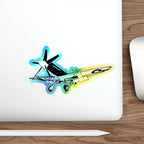 Supermarine Spitfire Mk. 22 Holographic Die-Cut Stickers - Paper products - Pilot gifts - WWII warbird t-shirt