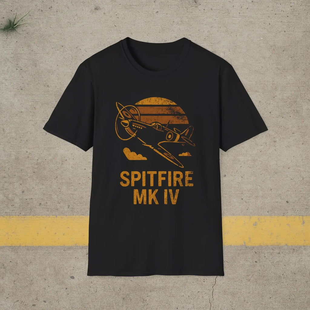 Supermarine Spitfire Mk IV “Retro Heritage” WWII T-Shirt - Pilot gifts - warbird t-shirt
