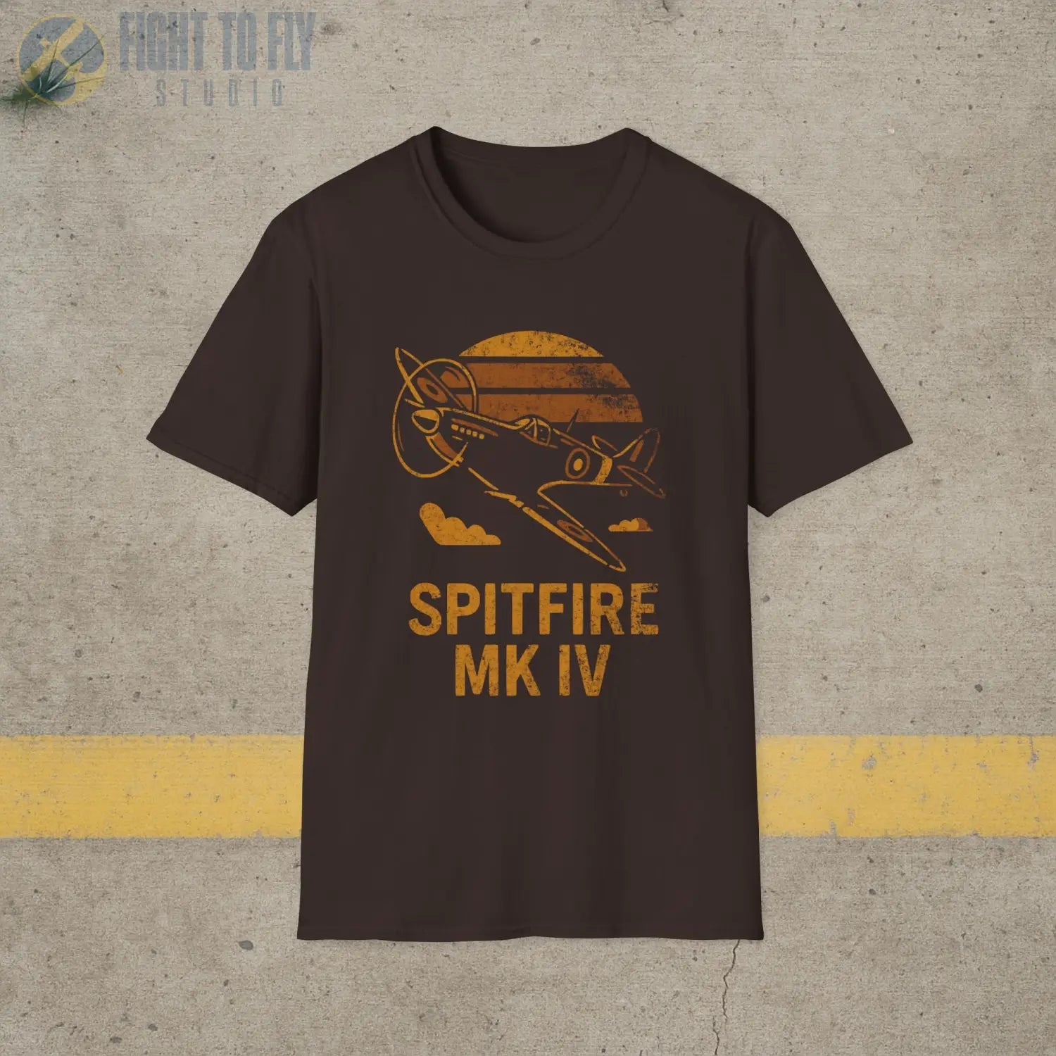 Supermarine Spitfire Mk IV “Retro Heritage” WWII T-Shirt - Pilot gifts - warbird t-shirt