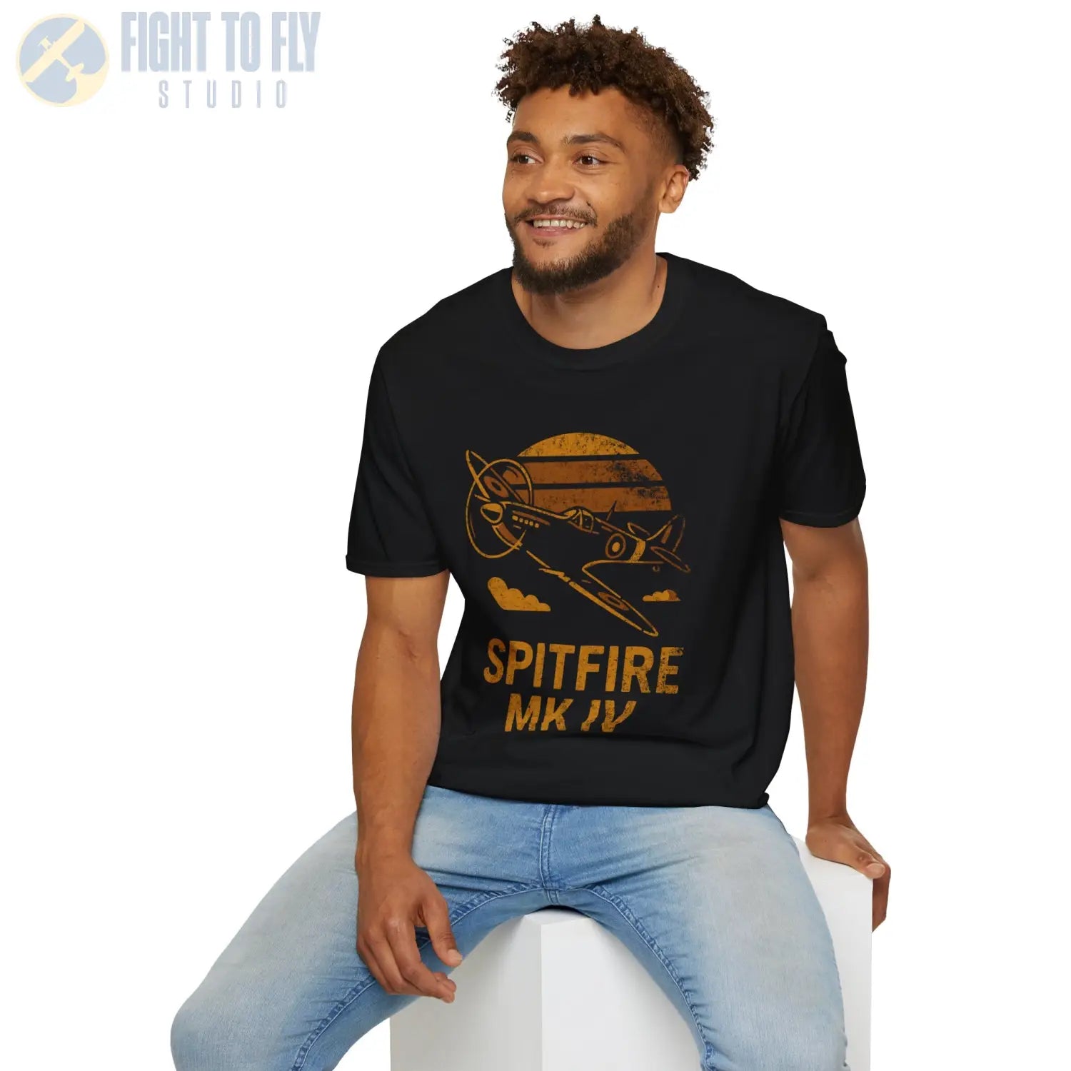 Supermarine Spitfire Mk IV “Retro Heritage” WWII T-Shirt - Pilot gifts - warbird t-shirt