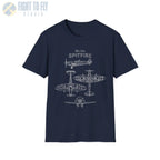 Supermarine Spitfire Mk IXe — T-shirt - T-Shirt - Pilot gifts - WWII warbird t-shirt