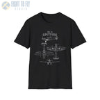 Supermarine Spitfire Mk Vc — T-shirt - T-Shirt - Pilot gifts - WWII warbird t-shirt