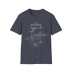 Supermarine Spitfire Mk Vc — T-shirt - T-Shirt - Pilot gifts - WWII warbird t-shirt