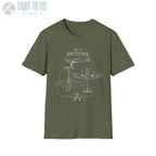Supermarine Spitfire Mk Vc — T-shirt - T-Shirt - Pilot gifts - WWII warbird t-shirt