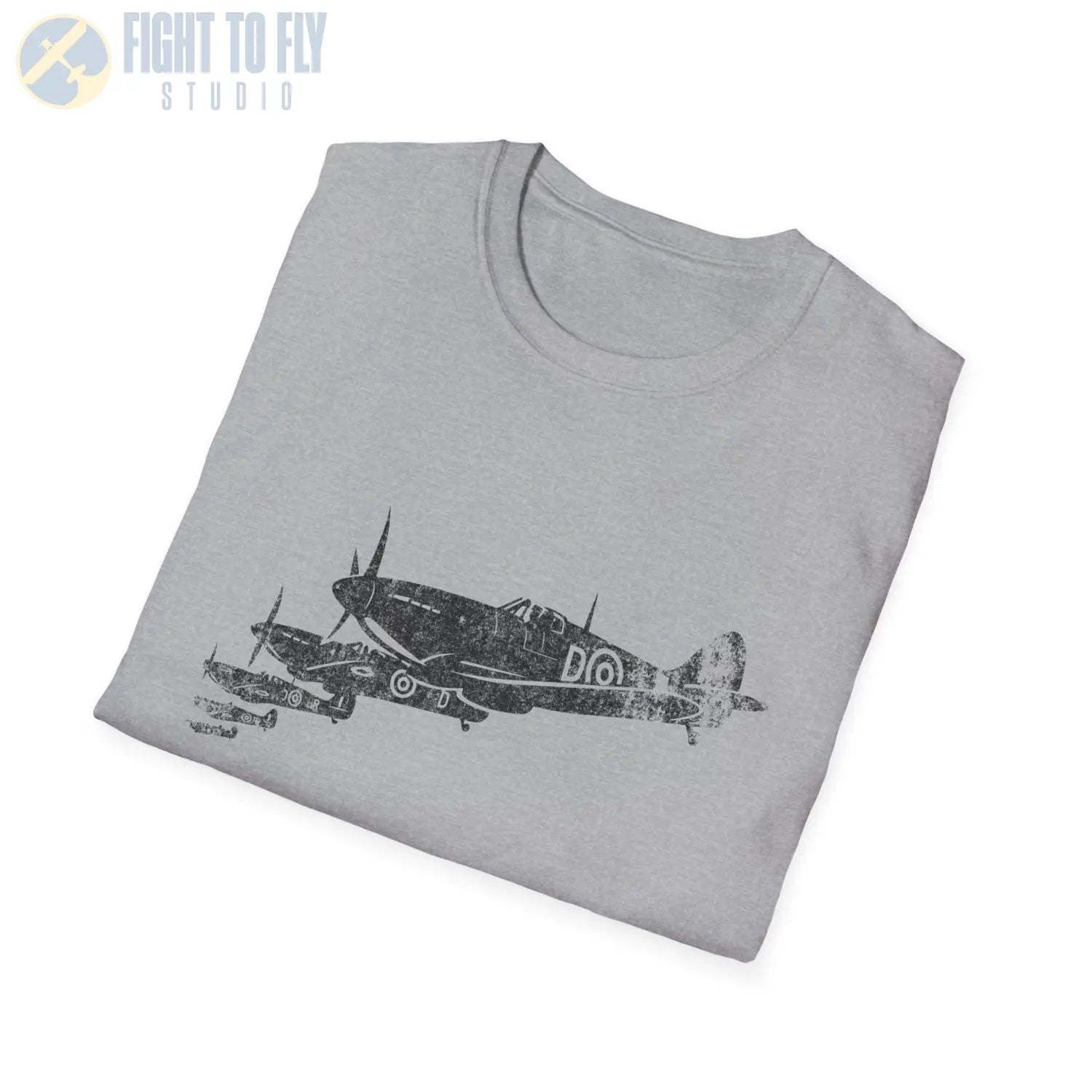 Supermarine Spitfire “Squadron in Formation” WWII T-Shirt - Pilot gifts - warbird t-shirt