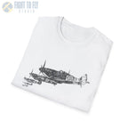 Supermarine Spitfire “Squadron in Formation” WWII T-Shirt - Pilot gifts - warbird t-shirt