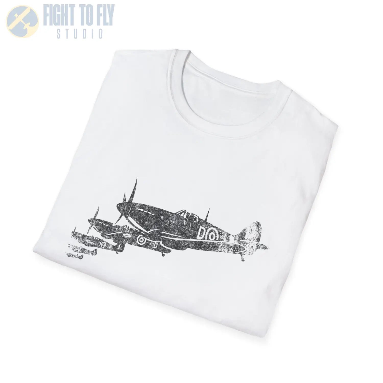 Supermarine Spitfire “Squadron in Formation” WWII T-Shirt - Pilot gifts - warbird t-shirt