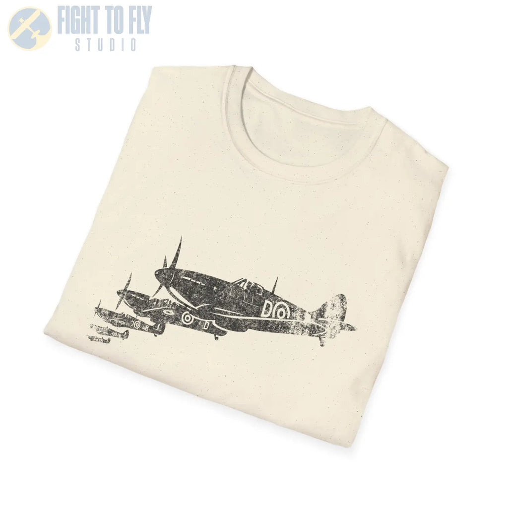 Supermarine Spitfire “Squadron in Formation” WWII T-Shirt - Pilot gifts - warbird t-shirt