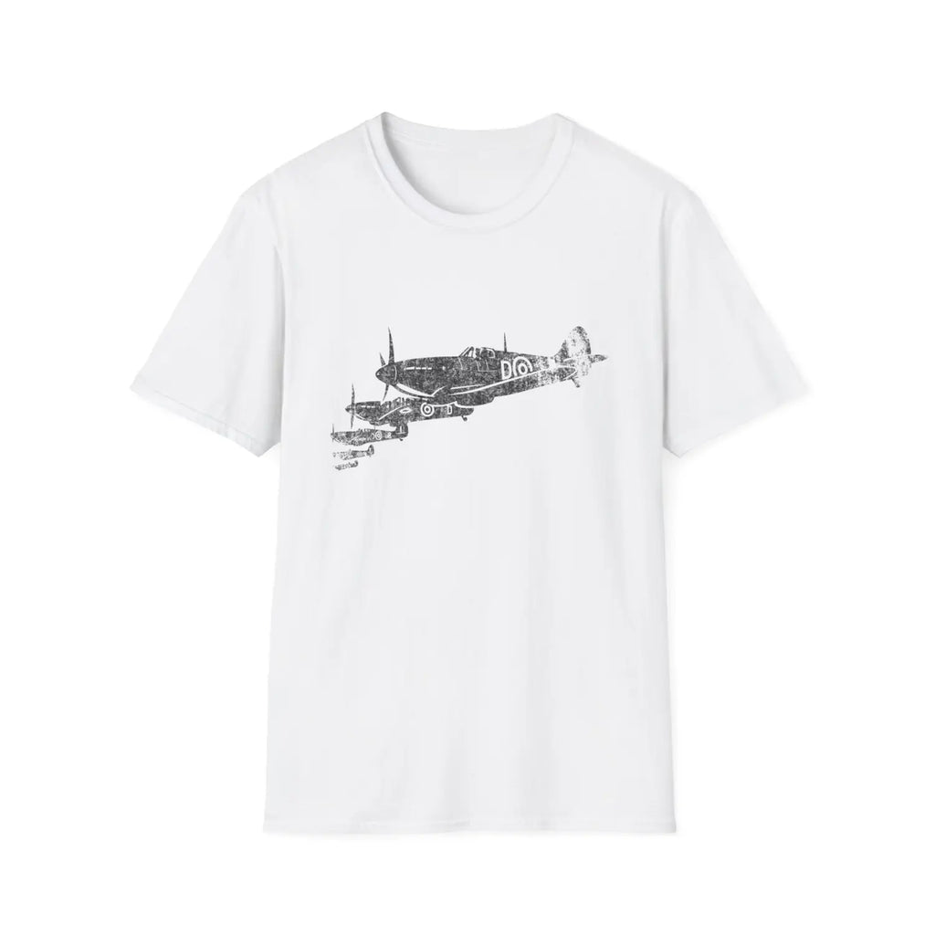 Supermarine Spitfire “Squadron in Formation” WWII T-Shirt - Pilot gifts - warbird t-shirt