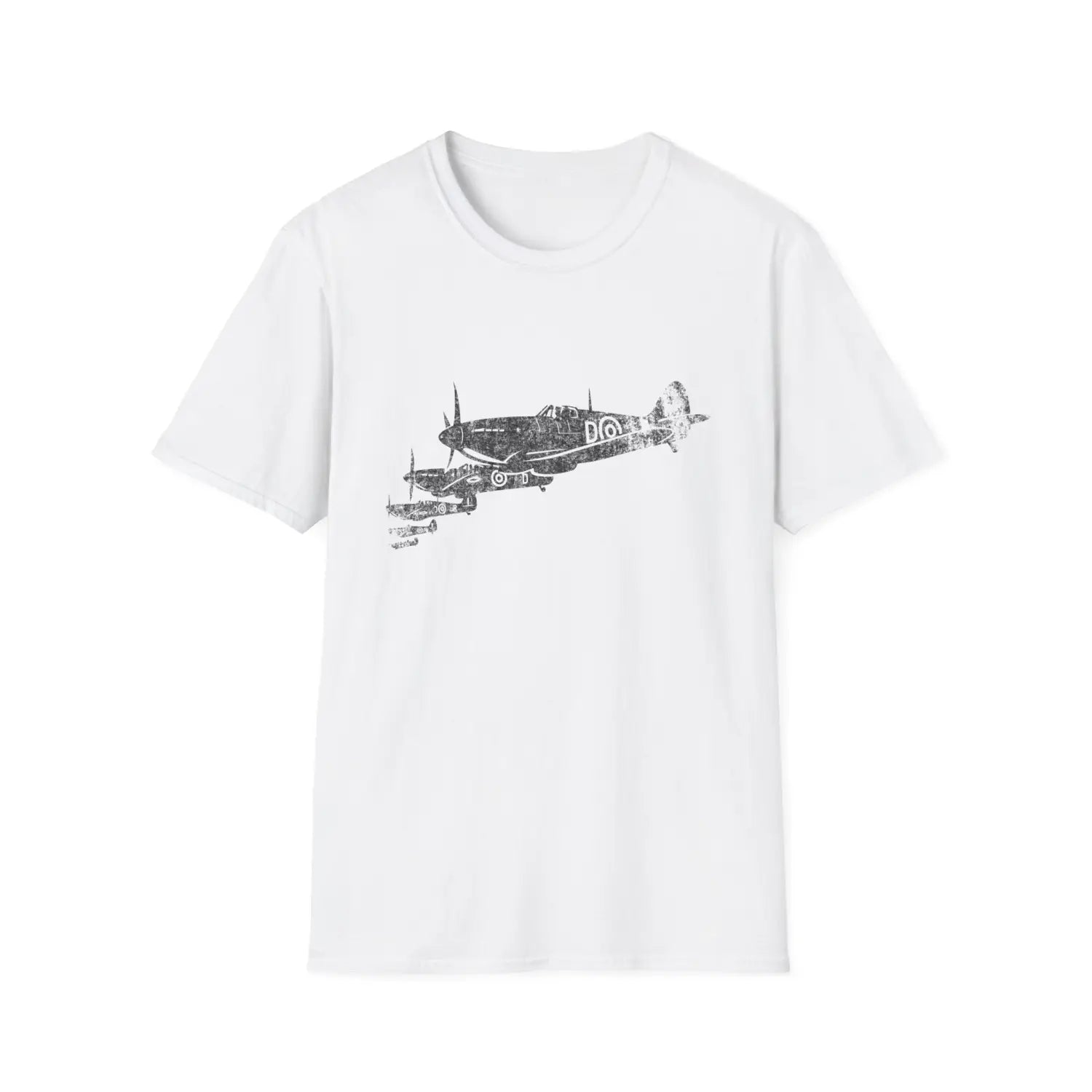 Supermarine Spitfire “Squadron in Formation” WWII T-Shirt - Pilot gifts - warbird t-shirt
