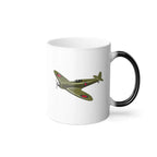 Supermarine Spitfire – WWII Aircraft Mug (Color Changing) - Pilot gifts - warbird t-shirt