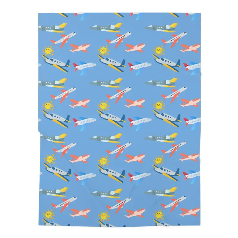 Swaddle in the Sky – Fun Planes and Sunny Skies Blanket - Home Decor - Pilot gifts - WWII warbird t-shirt