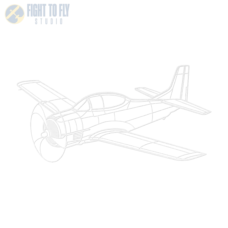 T-28 Die Cut Metal Wall Art - Sign - Pilot gifts - WWII warbird t-shirt