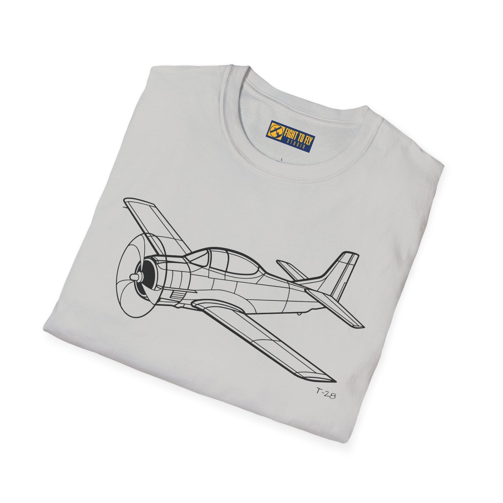 T-28 T-Shirt – Trojan Cold War Trainer Aircraft Aviation Tee - Pilot gifts - WWII warbird t-shirt