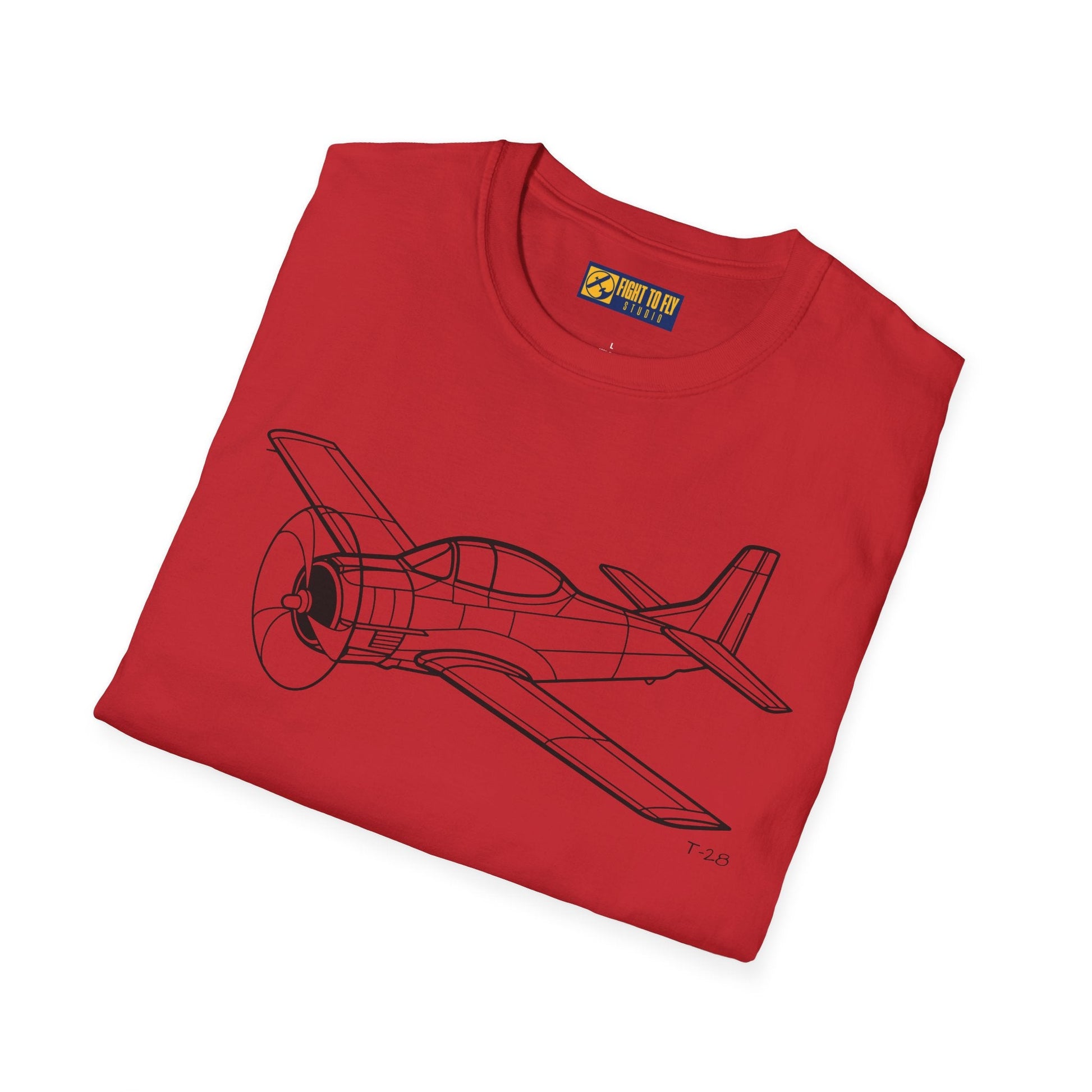 T-28 T-Shirt – Trojan Cold War Trainer Aircraft Aviation Tee - Pilot gifts - WWII warbird t-shirt