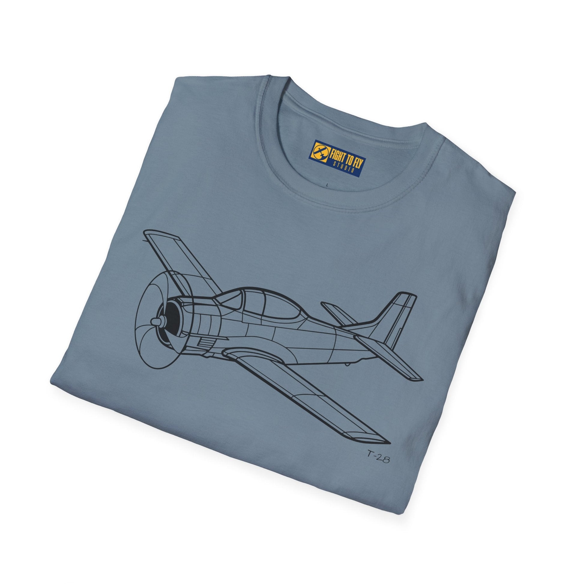 T-28 T-Shirt – Trojan Cold War Trainer Aircraft Aviation Tee - Pilot gifts - WWII warbird t-shirt