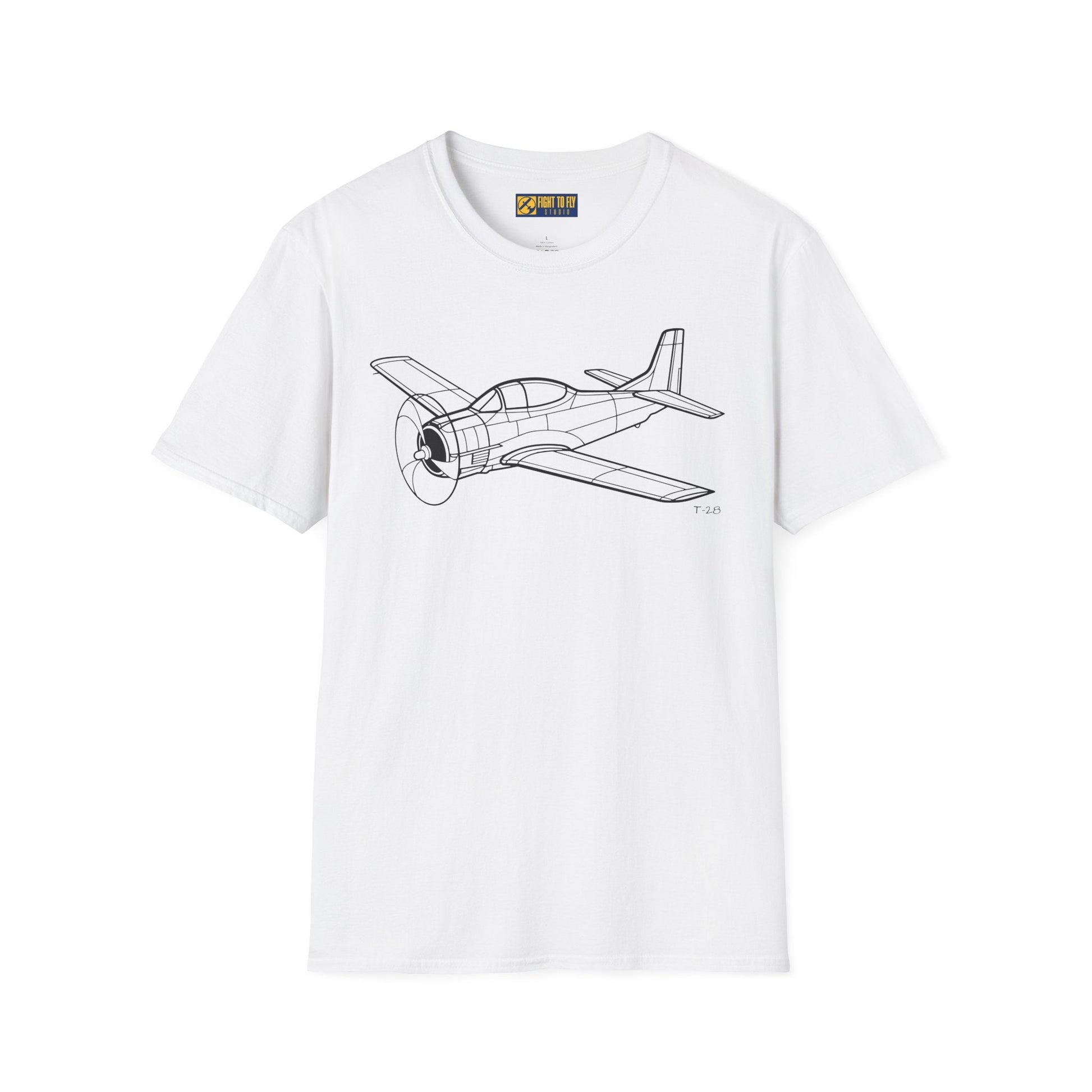 T-28 T-Shirt – Trojan Cold War Trainer Aircraft Aviation Tee - Pilot gifts - WWII warbird t-shirt