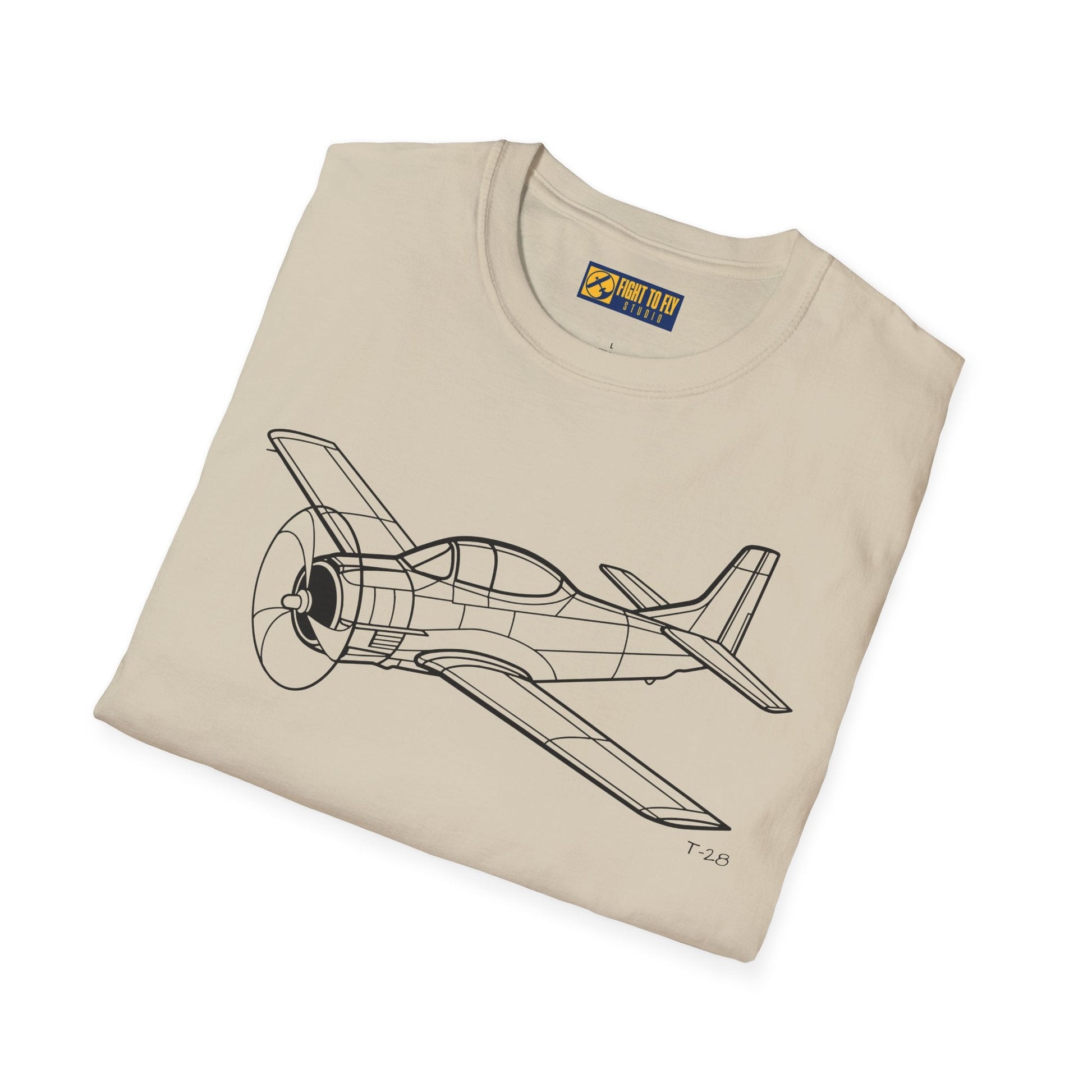 T-28 T-Shirt – Trojan Cold War Trainer Aircraft Aviation Tee - Pilot gifts - WWII warbird t-shirt