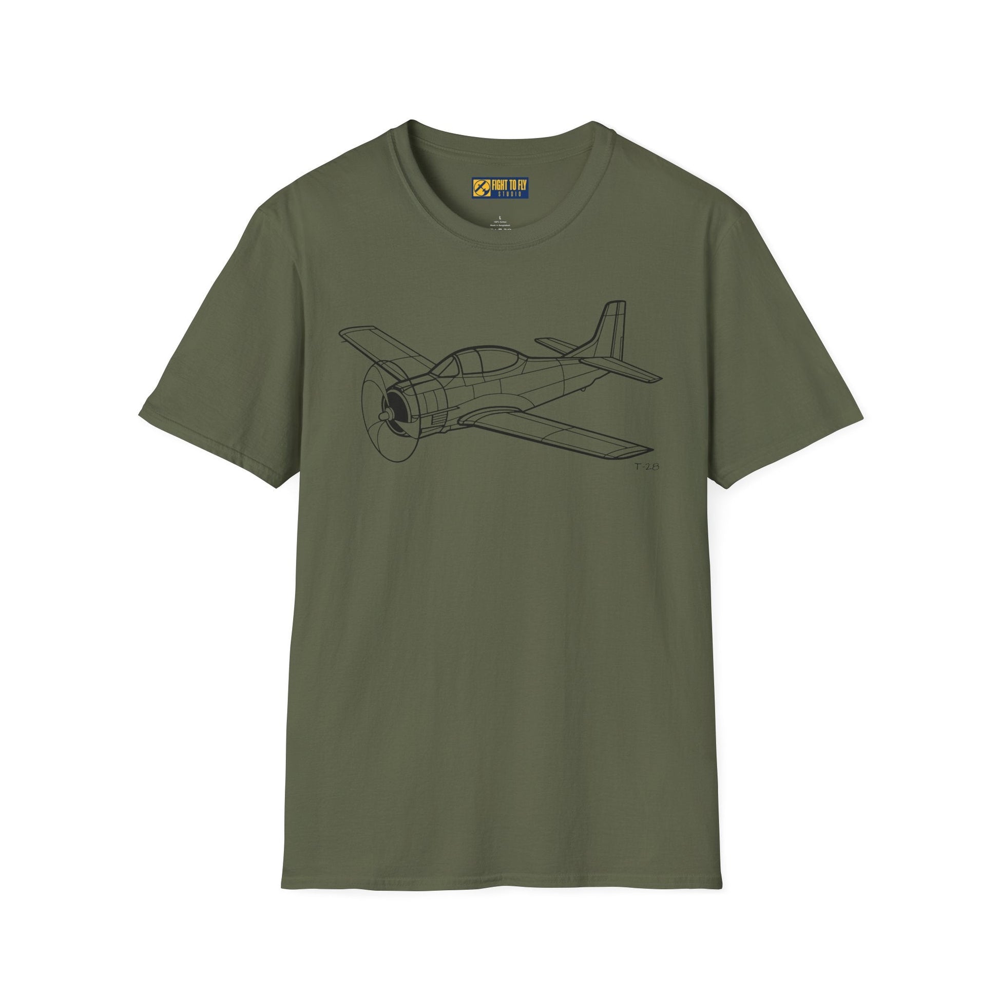 T-28 T-Shirt – Trojan Cold War Trainer Aircraft Aviation Tee - Pilot gifts - WWII warbird t-shirt
