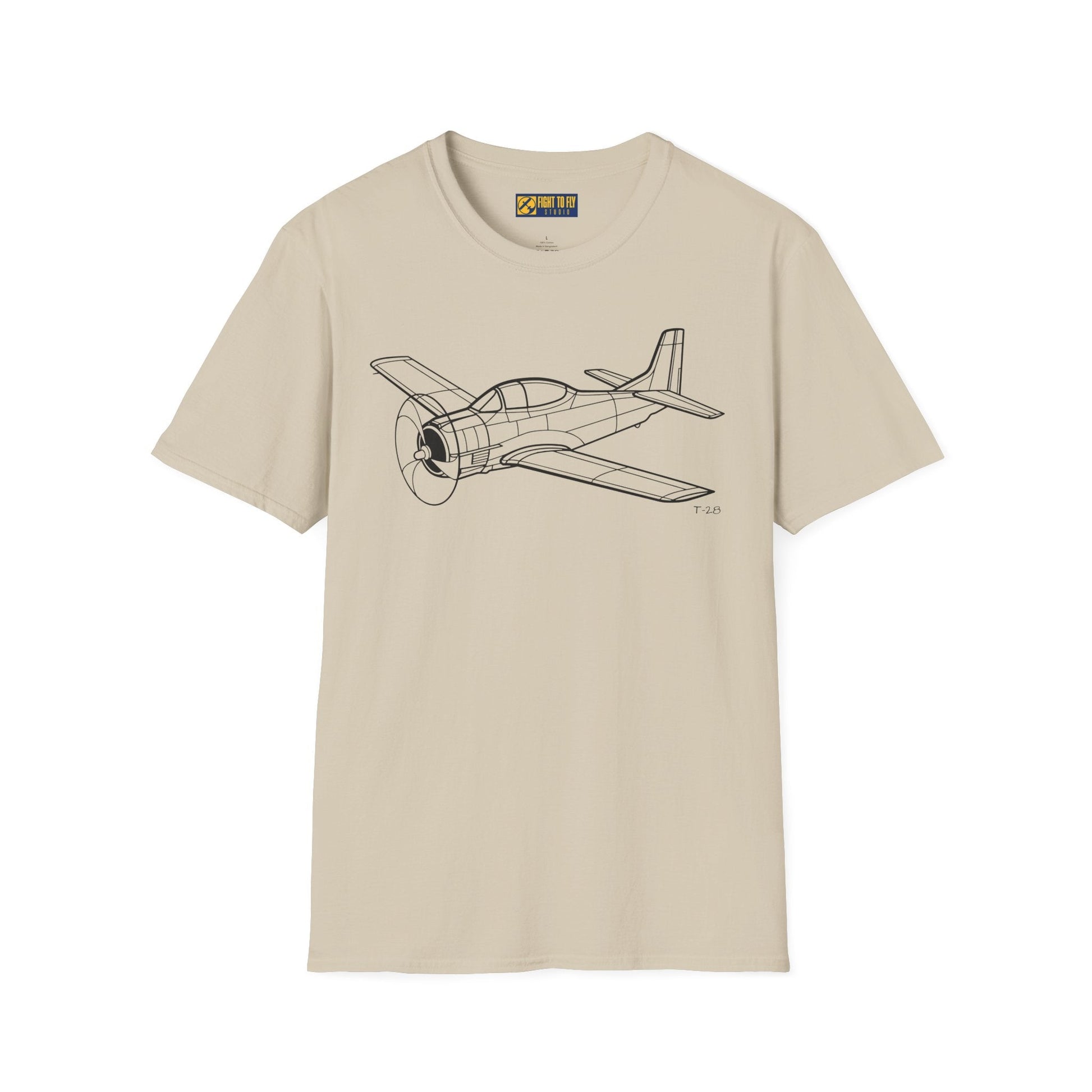 T-28 T-Shirt – Trojan Cold War Trainer Aircraft Aviation Tee - Pilot gifts - WWII warbird t-shirt