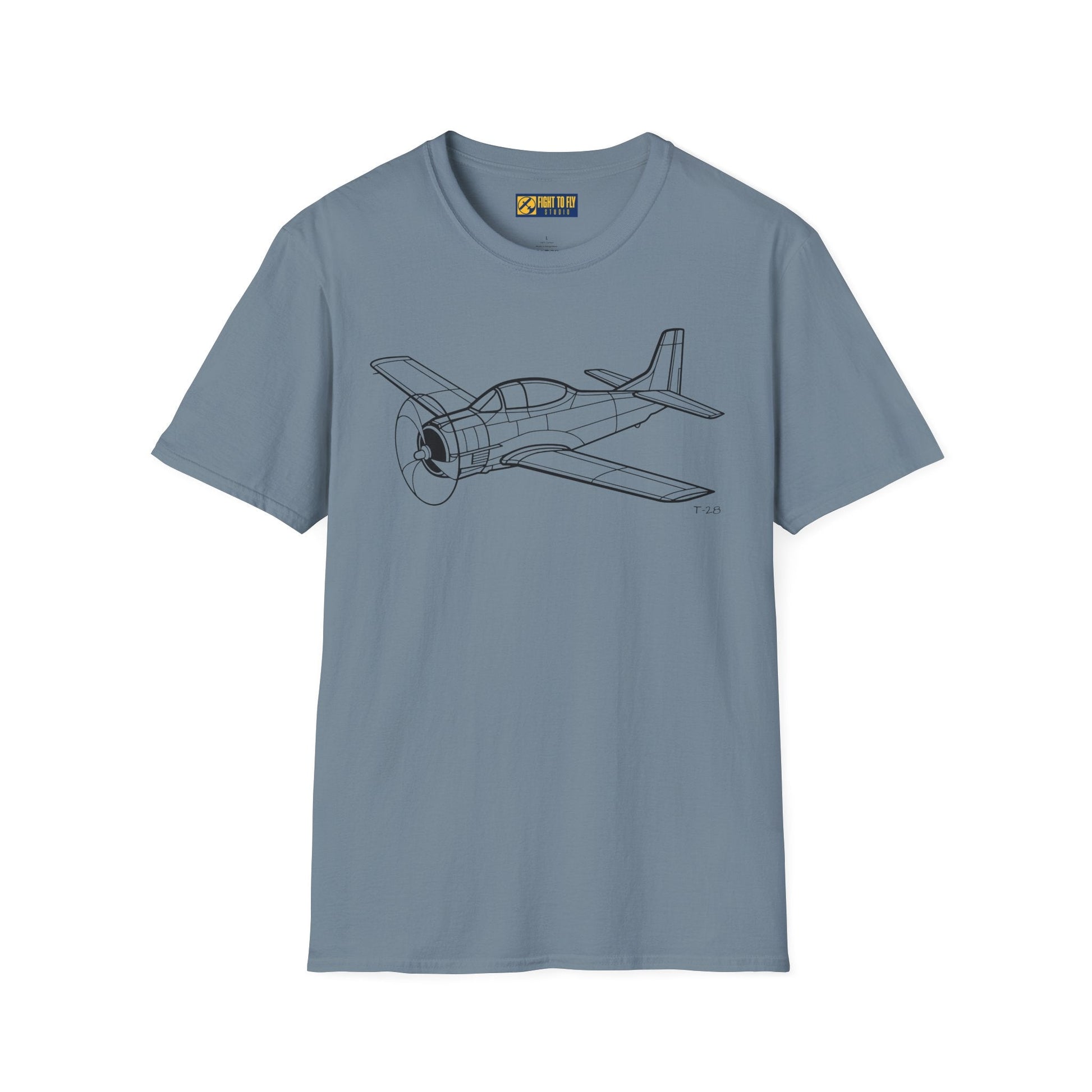 T-28 T-Shirt – Trojan Cold War Trainer Aircraft Aviation Tee - Pilot gifts - WWII warbird t-shirt