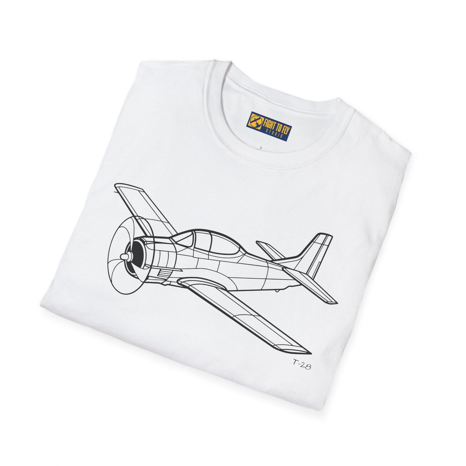 T-28 T-Shirt – Trojan Cold War Trainer Aircraft Aviation Tee - Pilot gifts - WWII warbird t-shirt