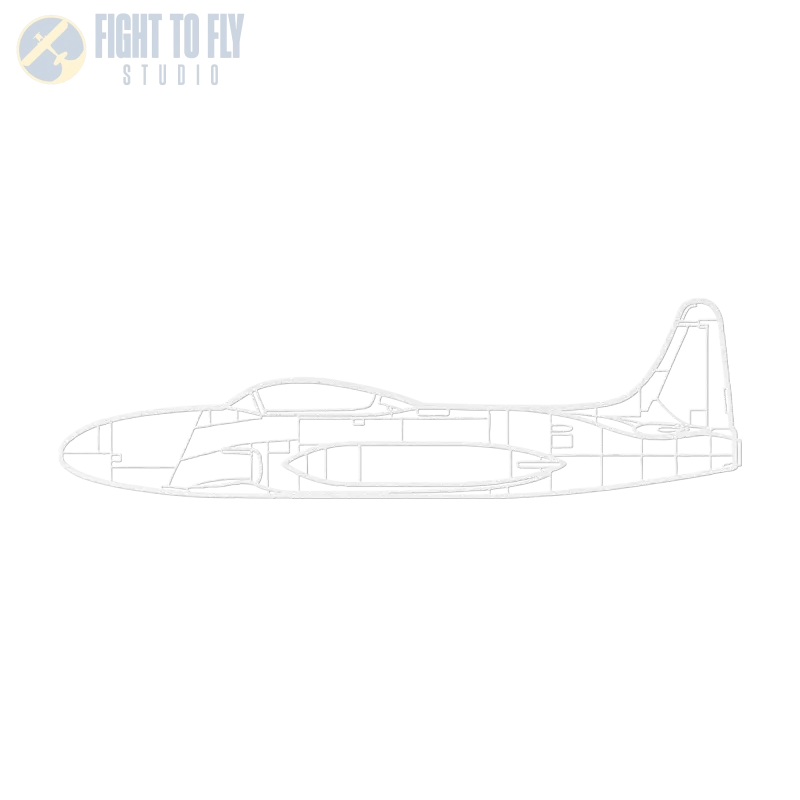 T-33 Die Cut Metal Wall Art - Sign - Pilot gifts - WWII warbird t-shirt