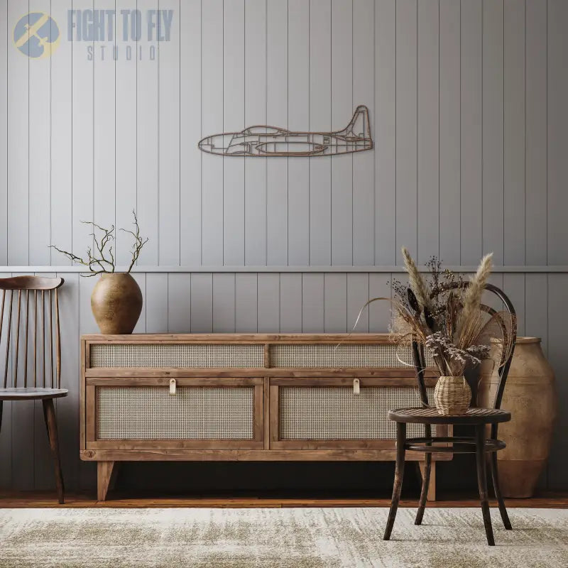 T-33 Die Cut Metal Wall Art - Sign - Pilot gifts - WWII warbird t-shirt