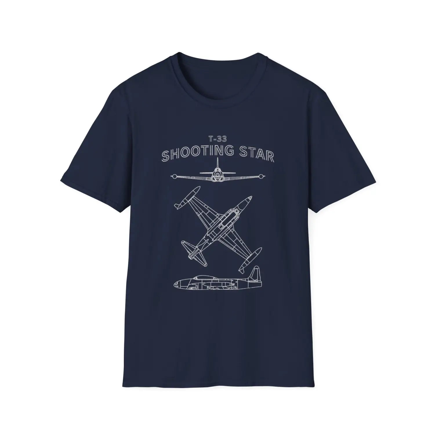 T-33 Shooting Star “Retro Heritage” Jet Trainer T-Shirt - Pilot gifts - WWII warbird t-shirt