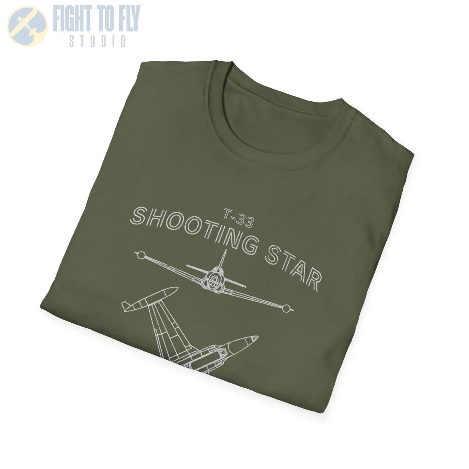 T-33 Shooting Star “Retro Heritage” Jet Trainer T-Shirt - Pilot gifts - WWII warbird t-shirt