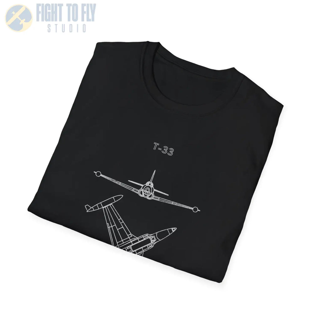 T-33 Shooting Star “Retro Heritage” Jet Trainer T-Shirt Variation 1 - Pilot gifts - WWII warbird t-shirt