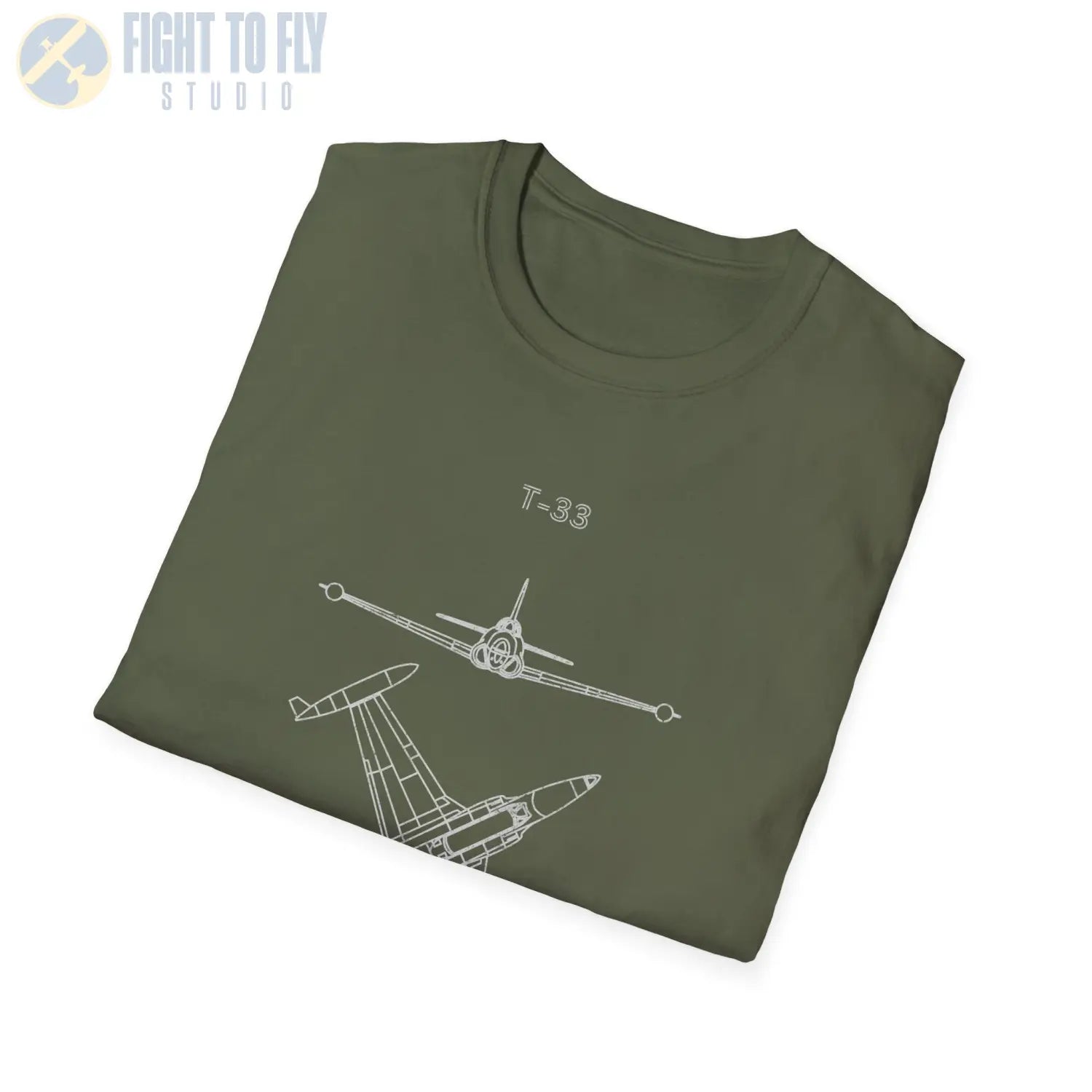 T-33 Shooting Star “Retro Heritage” Jet Trainer T-Shirt Variation 1 - Pilot gifts - WWII warbird t-shirt