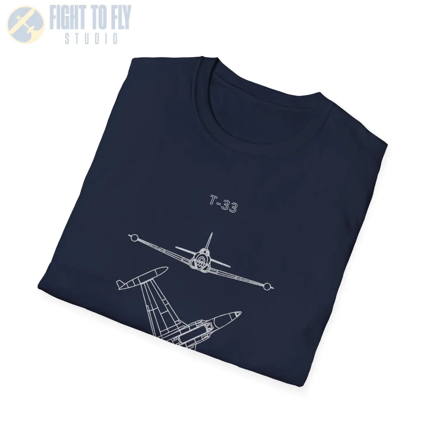 T-33 Shooting Star “Retro Heritage” Jet Trainer T-Shirt Variation 1 - Pilot gifts - WWII warbird t-shirt