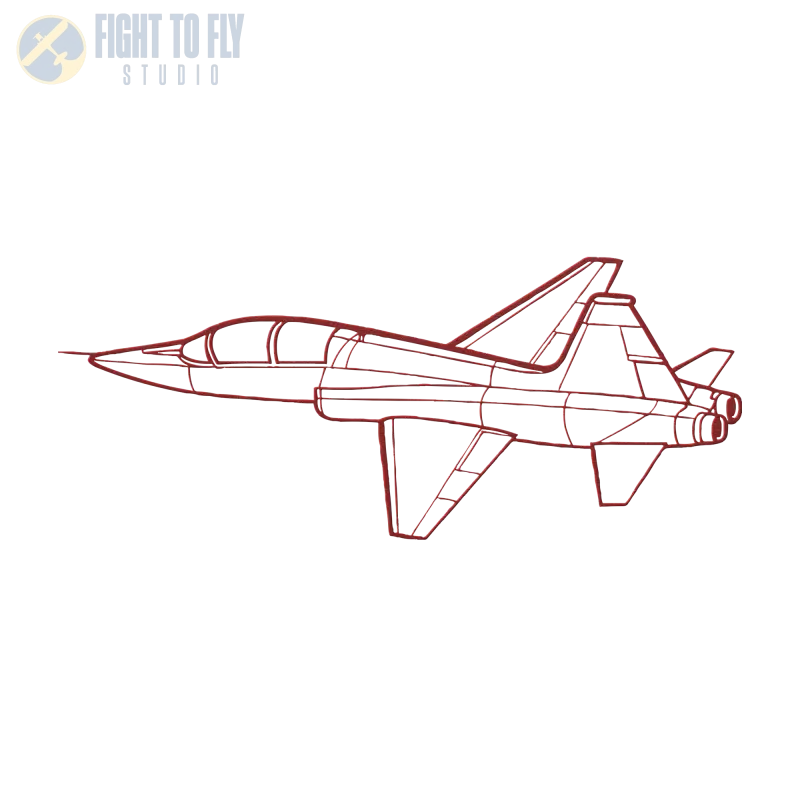 T-38C Flying Die Cut Metal Wall Art - Sign - Pilot gifts - WWII warbird t-shirt