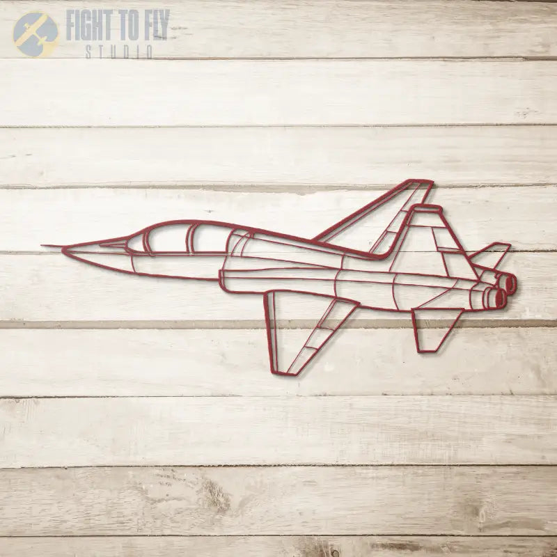 T-38C Flying Die Cut Metal Wall Art - Sign - Pilot gifts - WWII warbird t-shirt