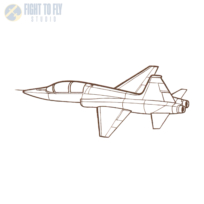 T-38C Flying Die Cut Metal Wall Art - Sign - Pilot gifts - WWII warbird t-shirt