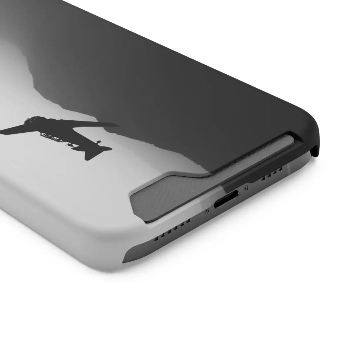 T-6 Texan Sleek Plane Phone Case with Card Holder - Perfect for Travelers - Gifts pilots - Aviation apparel