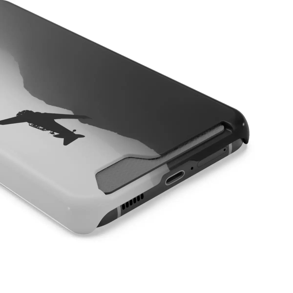 T-6 Texan Sleek Plane Phone Case with Card Holder - Perfect for Travelers - Gifts pilots - Aviation apparel