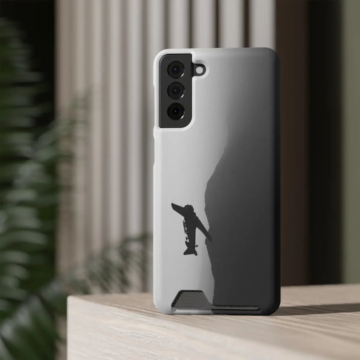 T-6 Texan Sleek Plane Phone Case with Card Holder - Perfect for Travelers - Gifts pilots - Aviation apparel