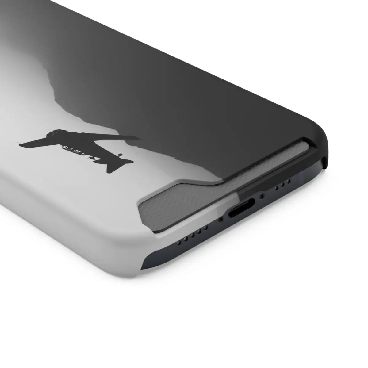 T-6 Texan Sleek Plane Phone Case with Card Holder - Perfect for Travelers - Gifts pilots - Aviation apparel