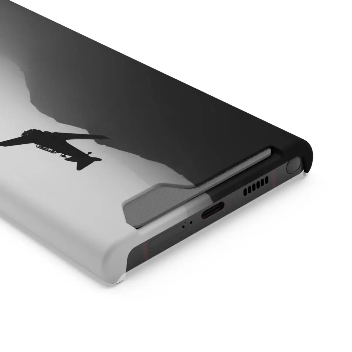 T-6 Texan Sleek Plane Phone Case with Card Holder - Perfect for Travelers - Gifts pilots - Aviation apparel